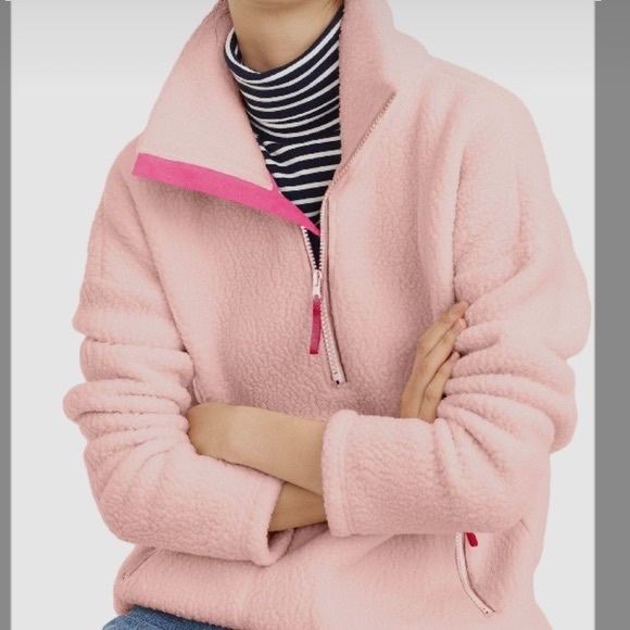 J Crew Sherpa Pullover (Size M) - Picture 1 of 5